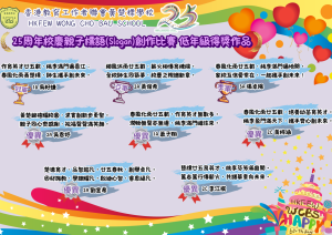 25周年親子標語(Slogan)創作比賽