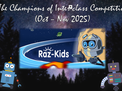 The Champions of Raz-Kids Online Reading Programme(Oct-Nov 2025）