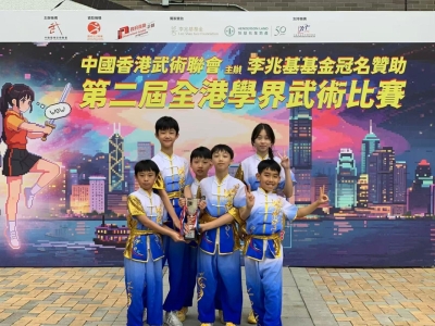 中國香港武術聯會主辦李兆基基金冠名贊助第二屆全港學界武術比賽